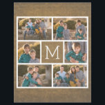 Create Your Own Photo Collage - 6 photos Monogram Flyer<br><div class="desc">Use up to six square photos to create a unique and personal gift. If you need to adjust the pictures,  click on the customise tool to make changes. Photo Credit: Photography © Storytree Studios,  Stanford,  CA</div>