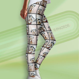 Create Your Own Photo Collage - 9 photos Leggings