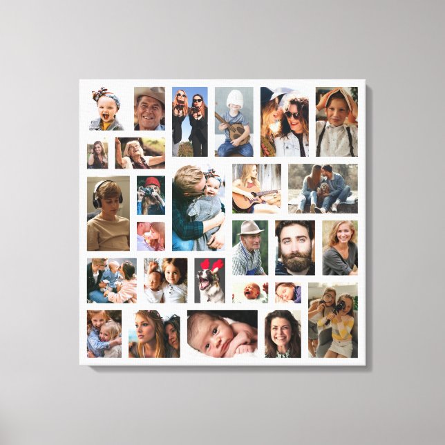 Create Your Own Photo Collage Canvas Print (Front)