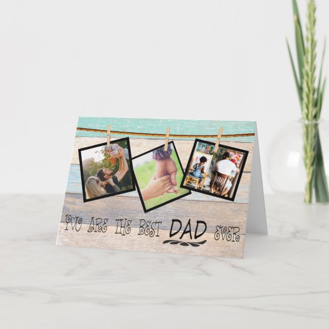 Create Your Own Photo Collage Card . Fathers Day (Front)