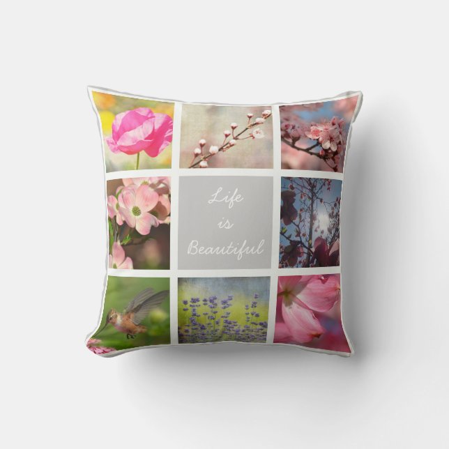 Create Your Own Photo Collage Cushion (Front)