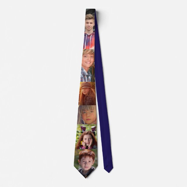 CREATE YOUR OWN PHOTO COLLAGE CUSTOM Neck Tie (Front)