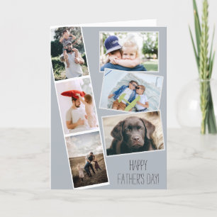 Create Your Own Photo Collage   Father's Day Holiday Card