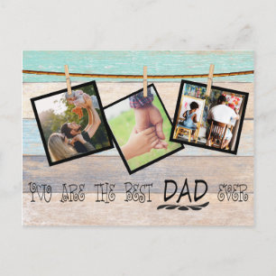 Create Your Own Photo Collage.Father's Day Postcard