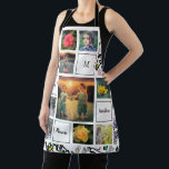 Create your own photo collage garden apron<br><div class="desc">Create your own family and flowers photo collage,  watercolor leaves apron 
You can personalise it and add your most beautiful photos,  monogram and text.
Beautiful garden & florist apron,  best apron for every gardening lover.</div>