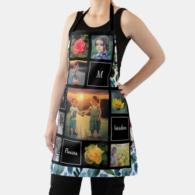 Create your own photo collage garden apron (Insitu)