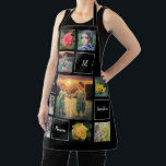 Create your own photo collage garden apron<br><div class="desc">Create your own family and flowers photo collage,  black apron 
You can personalise it and add your most beautiful photos,  monogram and text.
Beautiful garden & florist apron,  best apron for every gardening lover.</div>
