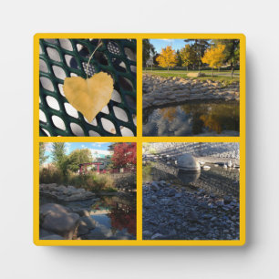 Create Your Own Photo Collage Gold Plaque
