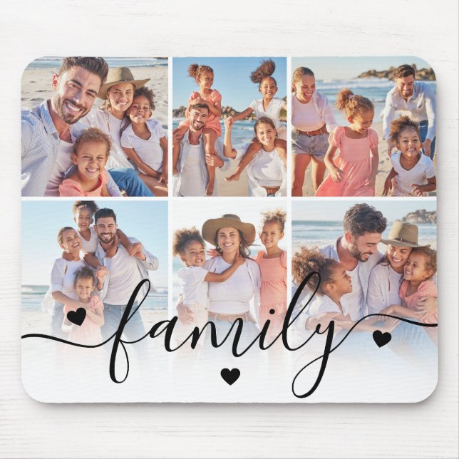 Create Your Own Photo Collage Mouse Mat (Front)