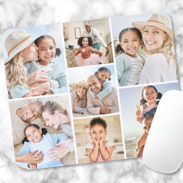 Create Your Own Photo Collage Mouse Mat (Create Your Own Photo Collage Mouse Pad)
