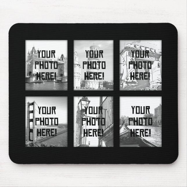 Create-Your-Own Photo Collage Mousepad (Front)