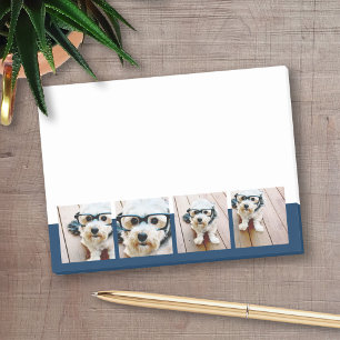 Create Your Own Photo Collage Navy 4 Pictures Post-it Notes