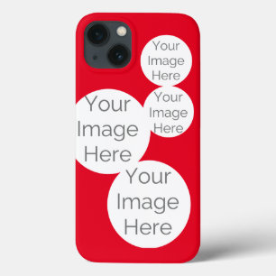 create your own photo collage phone case red