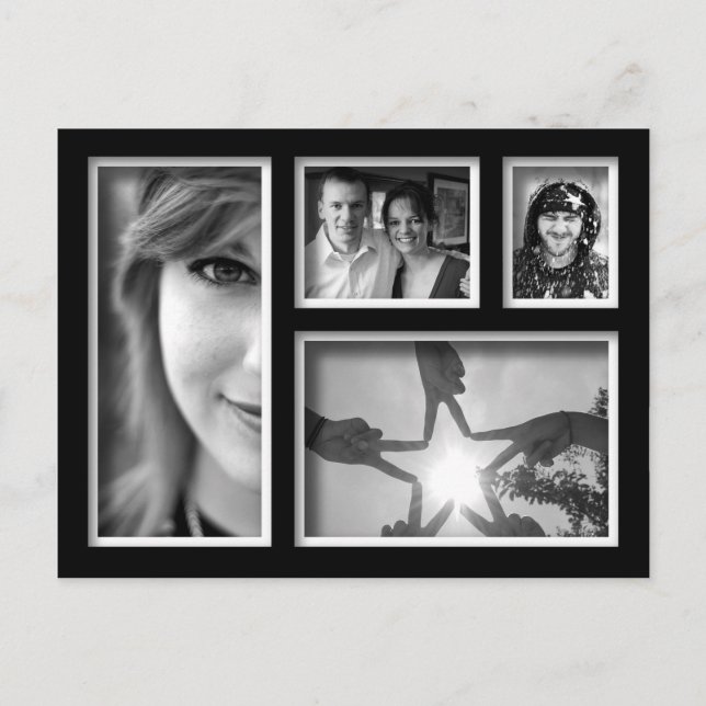 Create-Your-Own Photo Collage Postcard (Front)