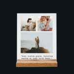 Create Your Own Photo Collage Quote Acrylic Sign<br><div class="desc">Create your own custom quote acrylic print sign. Features minimalist typewriter typography and personalised photo collage.</div>