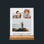 Create Your Own Photo Collage Quote Acrylic Sign<br><div class="desc">Create your own custom quote acrylic print sign. Features minimalist typewriter typography and personalised photo collage.</div>