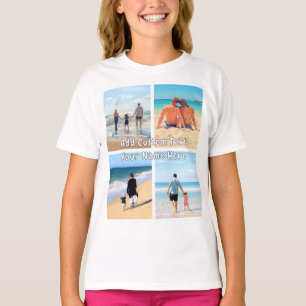Create Your Own Photo Collage T-Shirt Custom Text