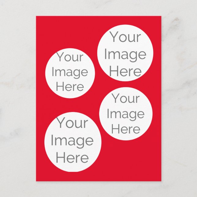 create your own photo collage template for  postcard (Front)