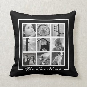 Create-Your-Own Photo Collage Throw Pillow