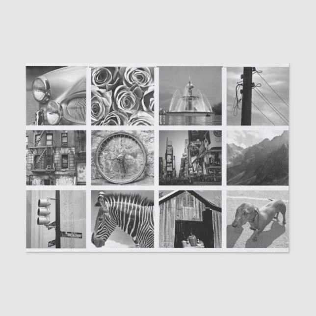 Create-Your-Own Photo Collage Tissue Paper (Front)