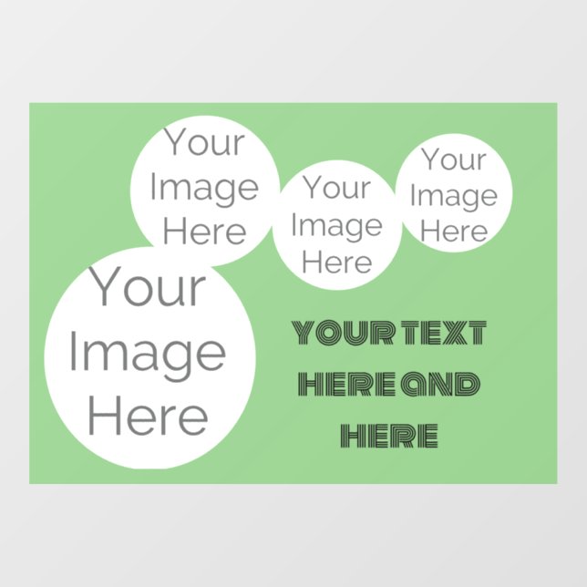 create your own photo collage  window cling (Sheet)