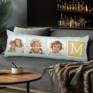 Create Your Own Photo Collage with Monogram Body Cushion
