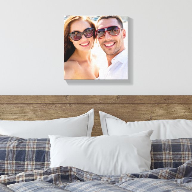 Create Your Own Photo Custom Pic Canvas Print (Insitu(Bedroom))