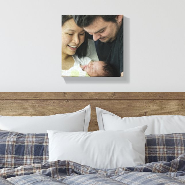 Create Your Own Photo Custom Pic DIY Canvas Print (Insitu(Bedroom))