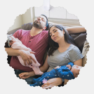 Create Your Own Photo Custom Pic DIY Family Tree Decoration Card