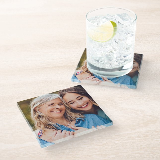 Create Your Own Photo Custom Pic DIY Glass Coaster (Angled)