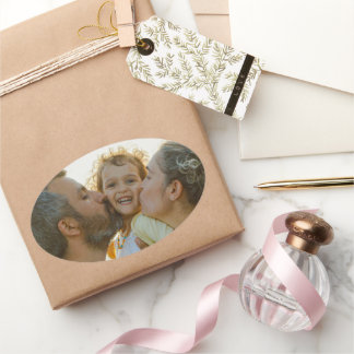 Create Your Own Photo Custom Pic DIY Oval Sticker