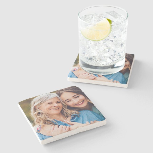 Create Your Own Photo Custom Pic DIY Stone Coaster (Side)