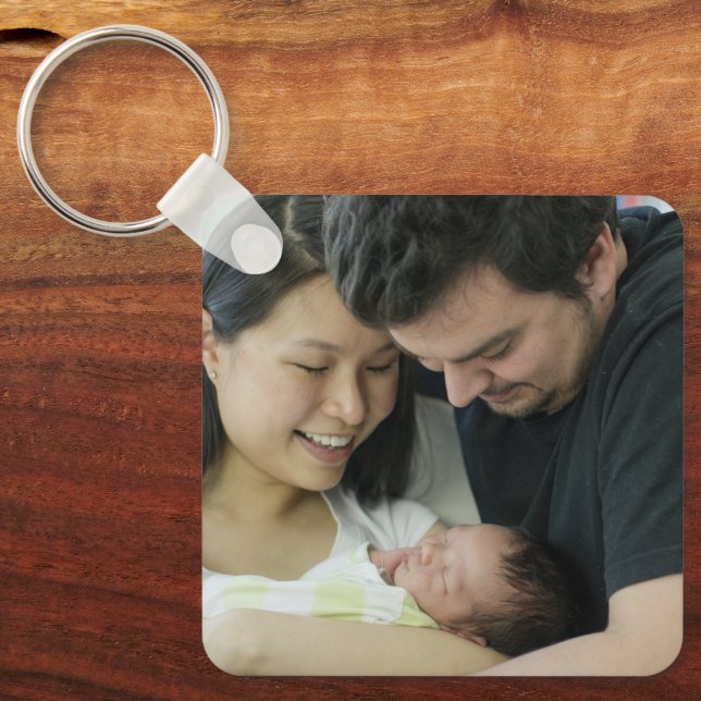 Create Your Own Photo Custom Pic Double Sided Key Ring (Front)