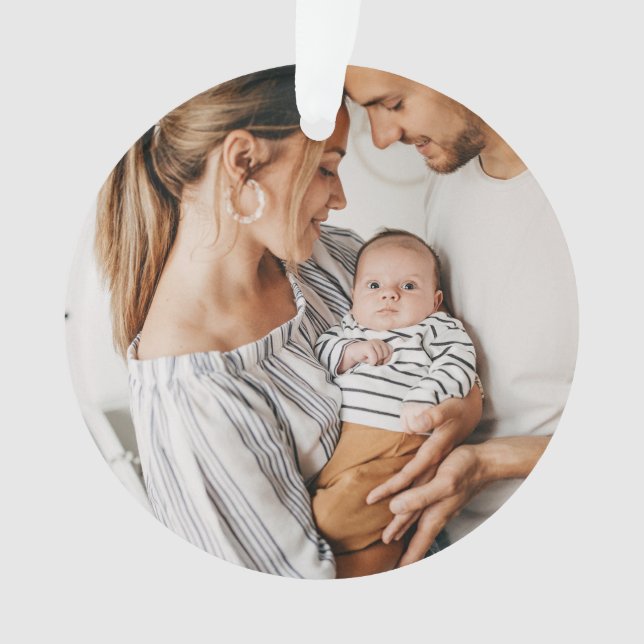 Create Your Own Photo Custom Pic Double Sided Ornament (Front)