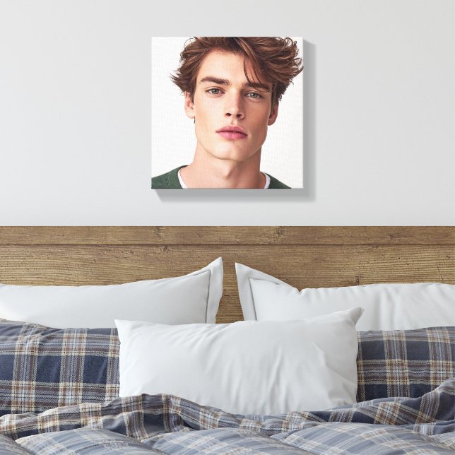 Create your Own Photo Custom Picture Canvas Print (Insitu(Bedroom))