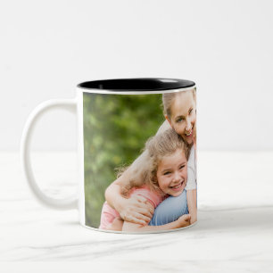 Create Your Own Photo Custom Picture DIY Text Two-Tone Coffee Mug