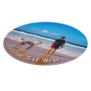 Create Your Own Photo Cutting Board Custom Text
