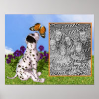 Create Your Own Photo Dalmatian Puppy Butterfly 