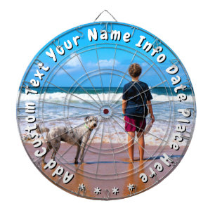 Create Your Own Photo Dart Board with Custom Text