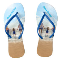 Create Your Own Photo Flip Flops Personalised Text
