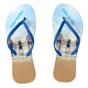 Create Your Own Photo Flip Flops Personalised Text