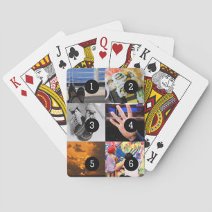 Create Your Own Photo Fun with 6 images  Playing Cards