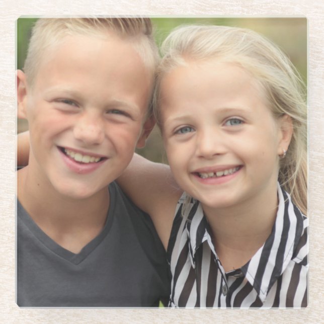 Create Your Own Photo Glass Coaster (Front)