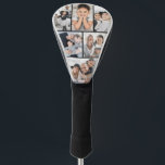 Create Your Own Photo Golf Head Cover<br><div class="desc">This personalized golf head cover features a simple 6-photo collage. Add your favorite family memories, vacation shots, or any special moments to create a unique and meaningful keepsake. A fun and thoughtful gift for Father’s Day, Mother’s Day, birthdays, holidays, or just because. Whether used out on the course or displayed...</div>