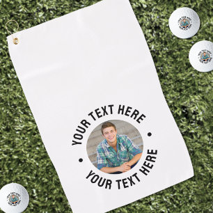 Create your Own Photo Golf Towel