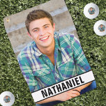 Create your Own Photo Golf Towel<br><div class="desc">Personalized Photo Golf Towel. This custom golf towel features your photo printed front and center in a clean round layout, making it a standout piece in any golfer’s bag. Beneath the photo, a wide band runs along the bottom portion of the towel, giving you a dedicated spot to add a...</div>