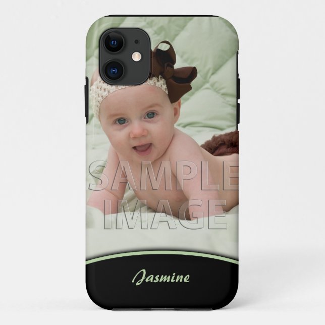 Create Your Own Photo Green Edge iPhone5 Case-Mate iPhone Case (Back)