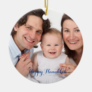 Create Your Own Photo Hanukkah Ceramic Tree Decoration