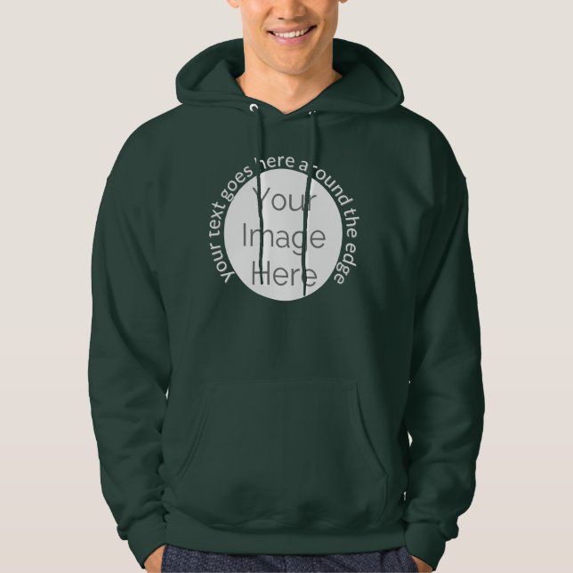 Create your own photo hoodie custom text  (Front)