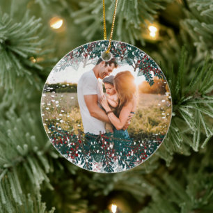 Create your own photo image ceramic tree decoration